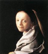 Jan Vermeer Portrait of a Young Woman oil painting reproduction